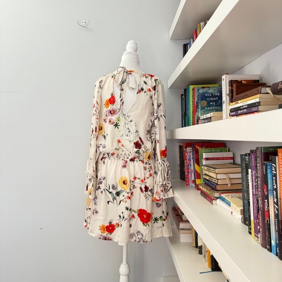 Amour Vert Clover Floral Print Silk dress Small - Picture 6 of 12